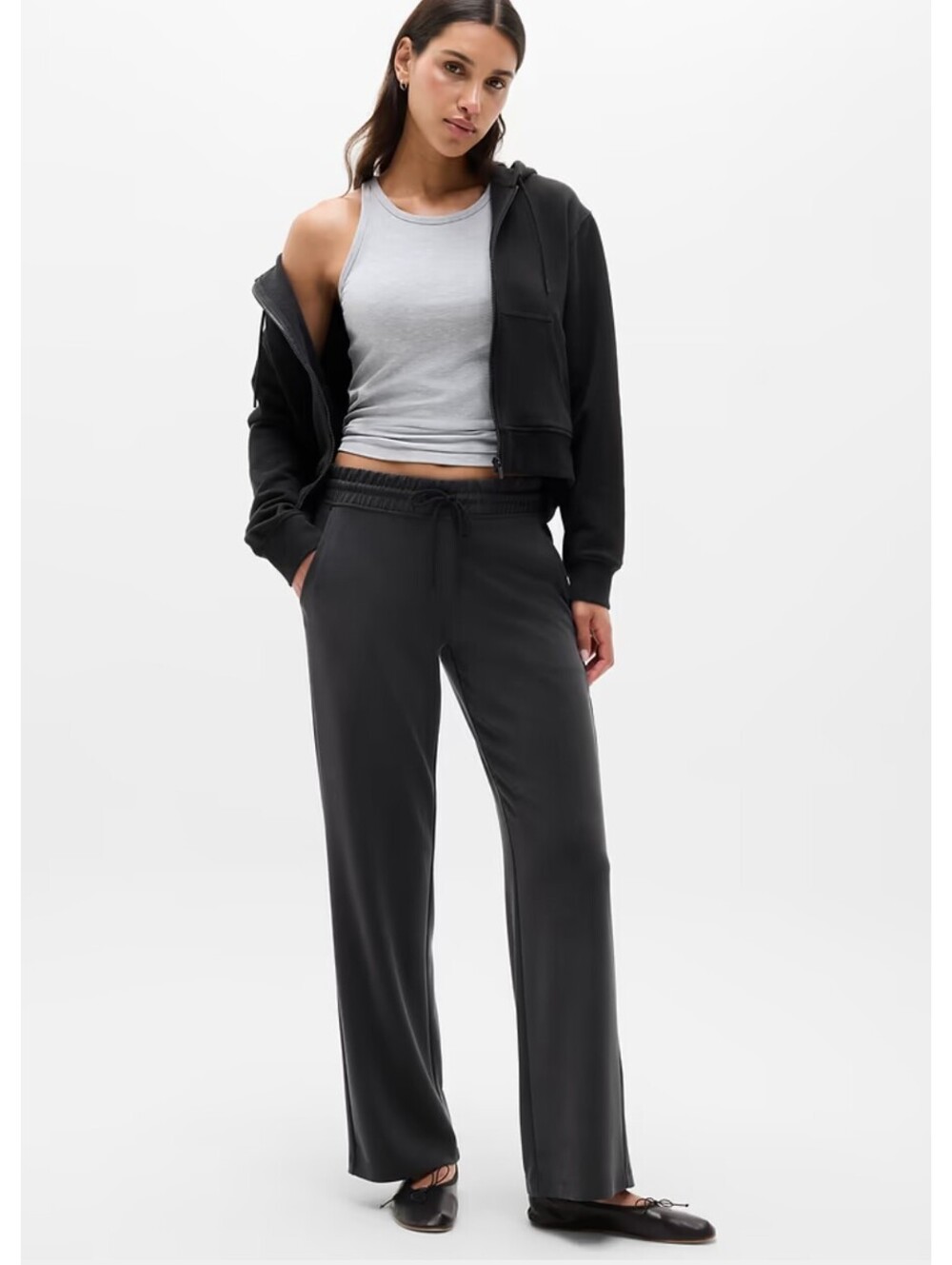 Athleta Seasoft Black Midrise Straight Pant Size 2X NWT